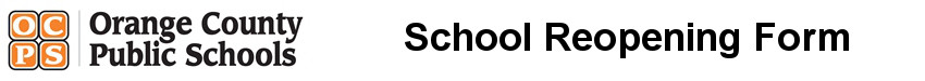 OCPS School Reopening Form Logo